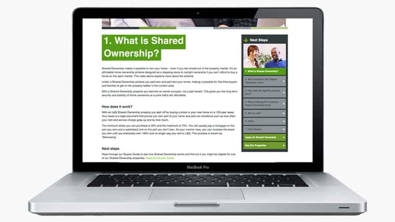 Screenshot of the L&Q PricedIn educational website